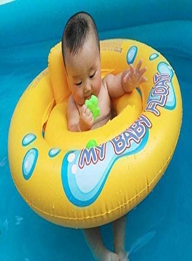 STACKRAID Inflatable Kid Swim Pool Water Float Ring Tube Boat for Kids Swimming Tube for Kids Swim Tube for Kids 26.5" (67cm)(1 to 3 Years) (Yellow Baby Float Tube) - Image 2